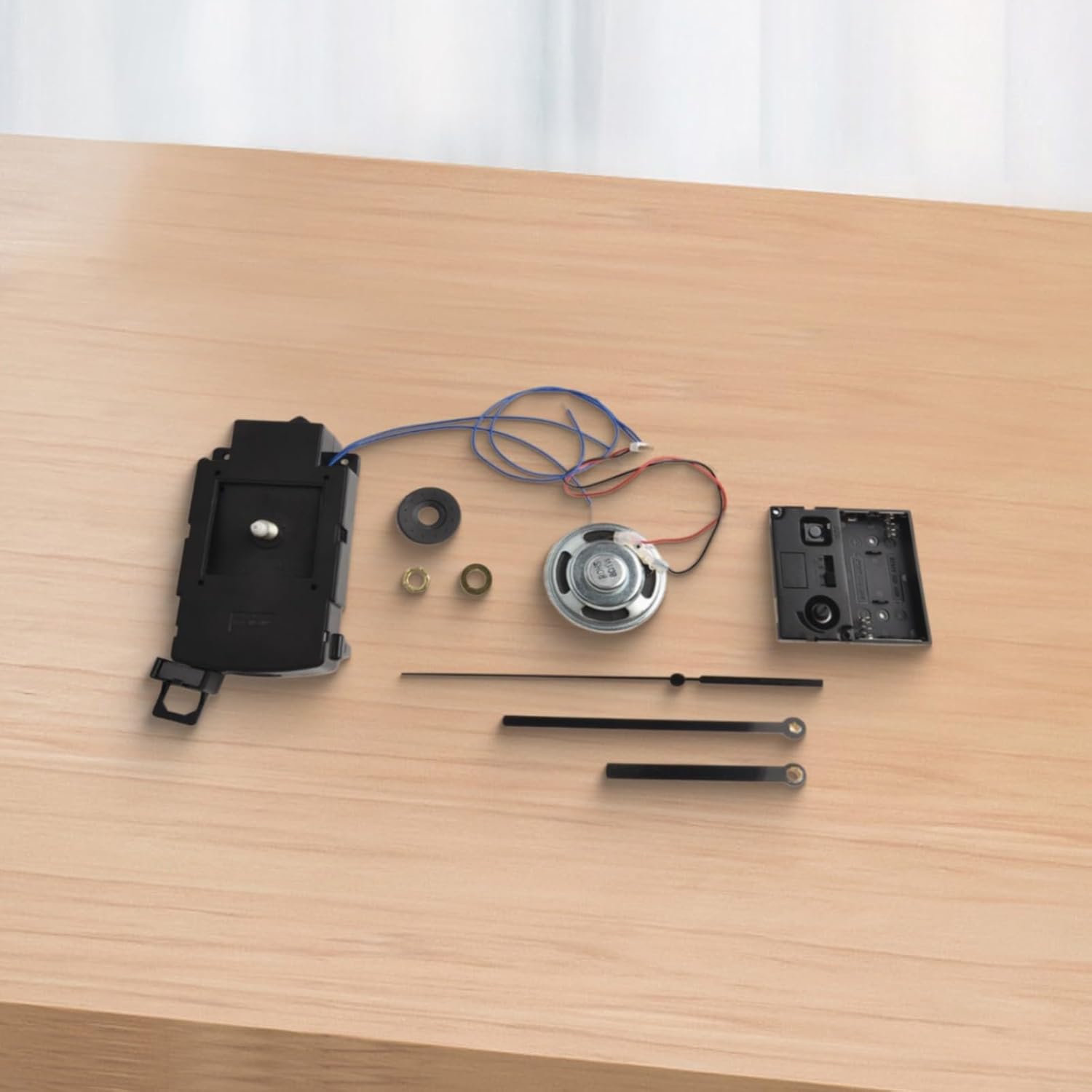 Quartz Clock Movement Mechanism, with Hands Silent Music Box Mechanism Kits Repair Tool Parts Making Long Shaft DIY Accessory for Clock Repair Replacement