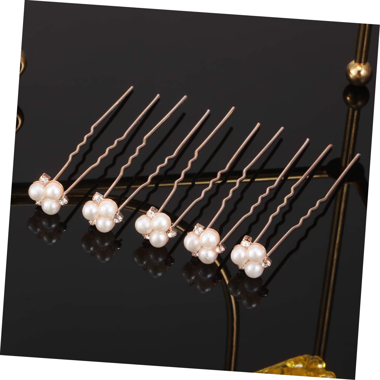 Baluue 54stücke Teiliges Förmiger Haarnadeln Mit Perlen Und Strass Für Bräute Eleganter Haarschmuck Für Hochzeiten Für Brautjungfern Und -frisuren