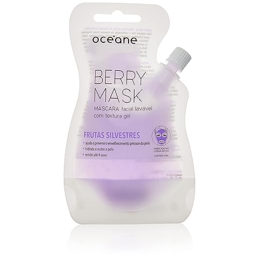 Máscara Facial Frutas Silvestres, Berry Mask, Océane, Océane, Lilás