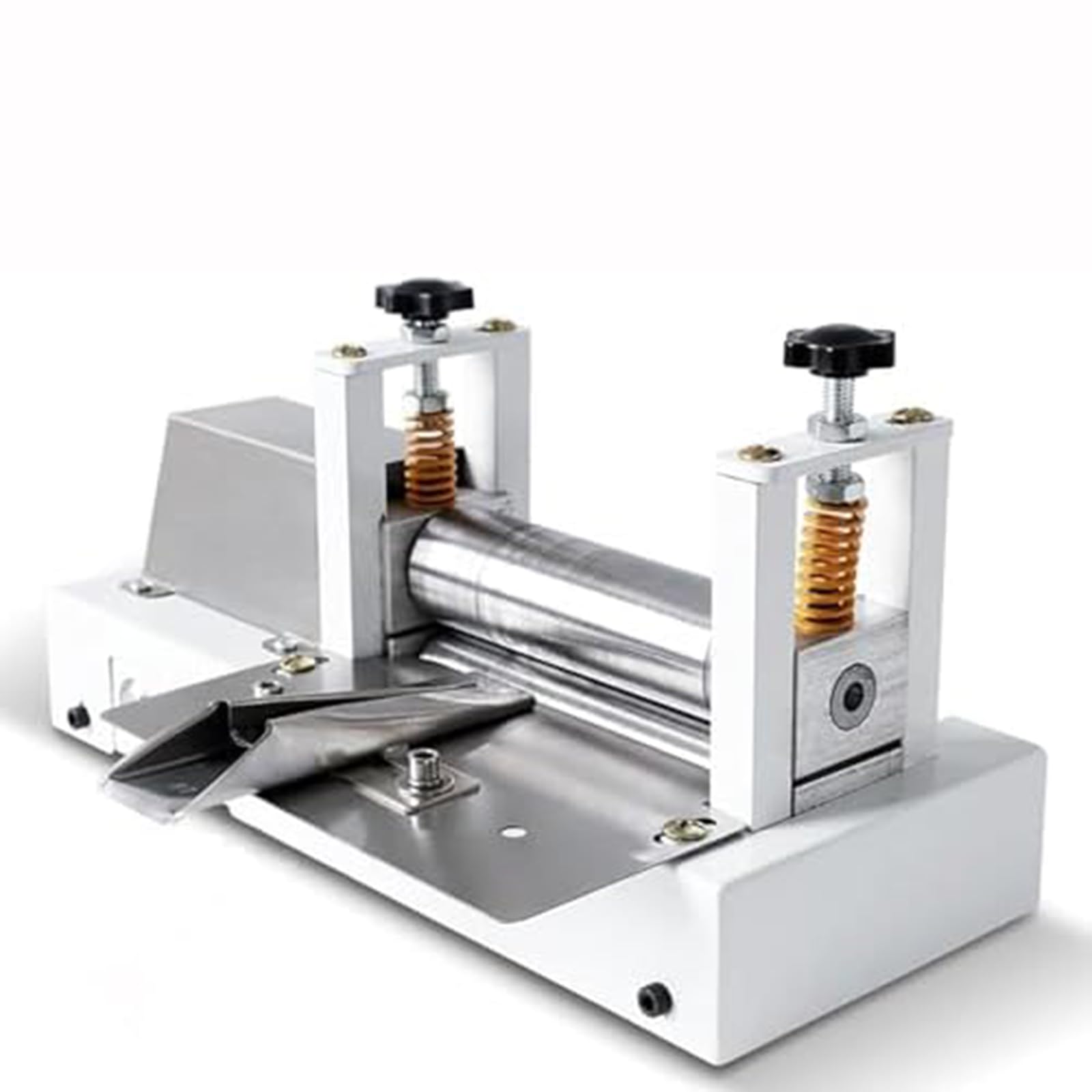 Máquina de prensado de bordes de cuero, prensador de bordes eléctrico con presión ajustable, 50 m/min para procesos eficientes de plegado de bordes de cuero, diseño duradero y fiable