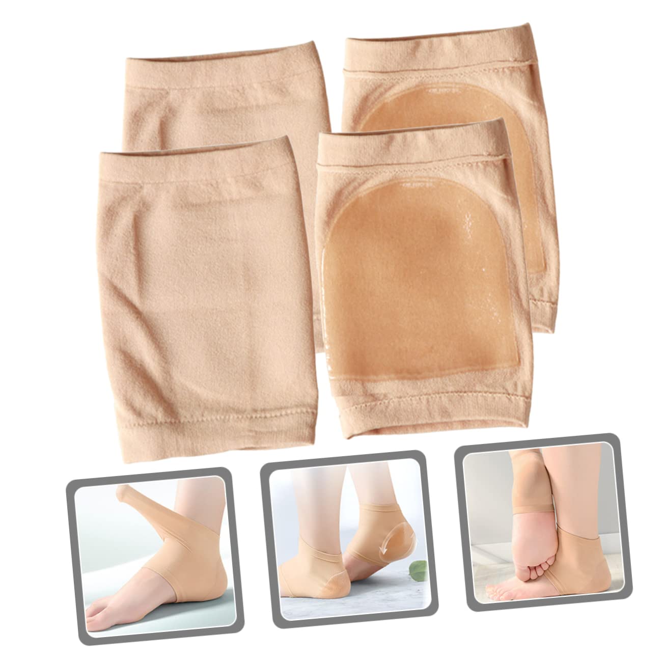 SOESFOUFU Elastic Ankle Brace for Plantar Heel Protection Moisturizing Foot Socks Pair