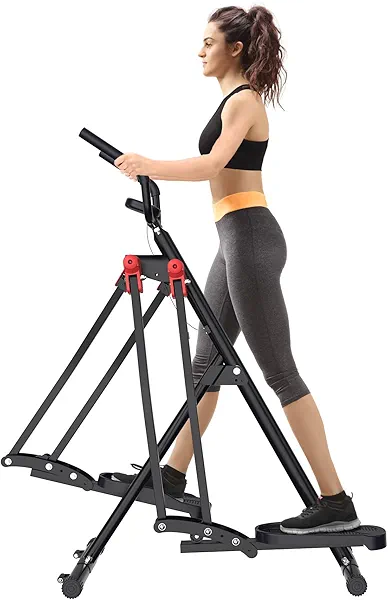 FovemiG Air Walk Elliptical Glider Machine,Ellipse Home Cross-Training Arm/Leg Cardio Workout Machine for Senior & Adult,Side Sway Action 360 Motion Full-Body Exerciser for Home Gym