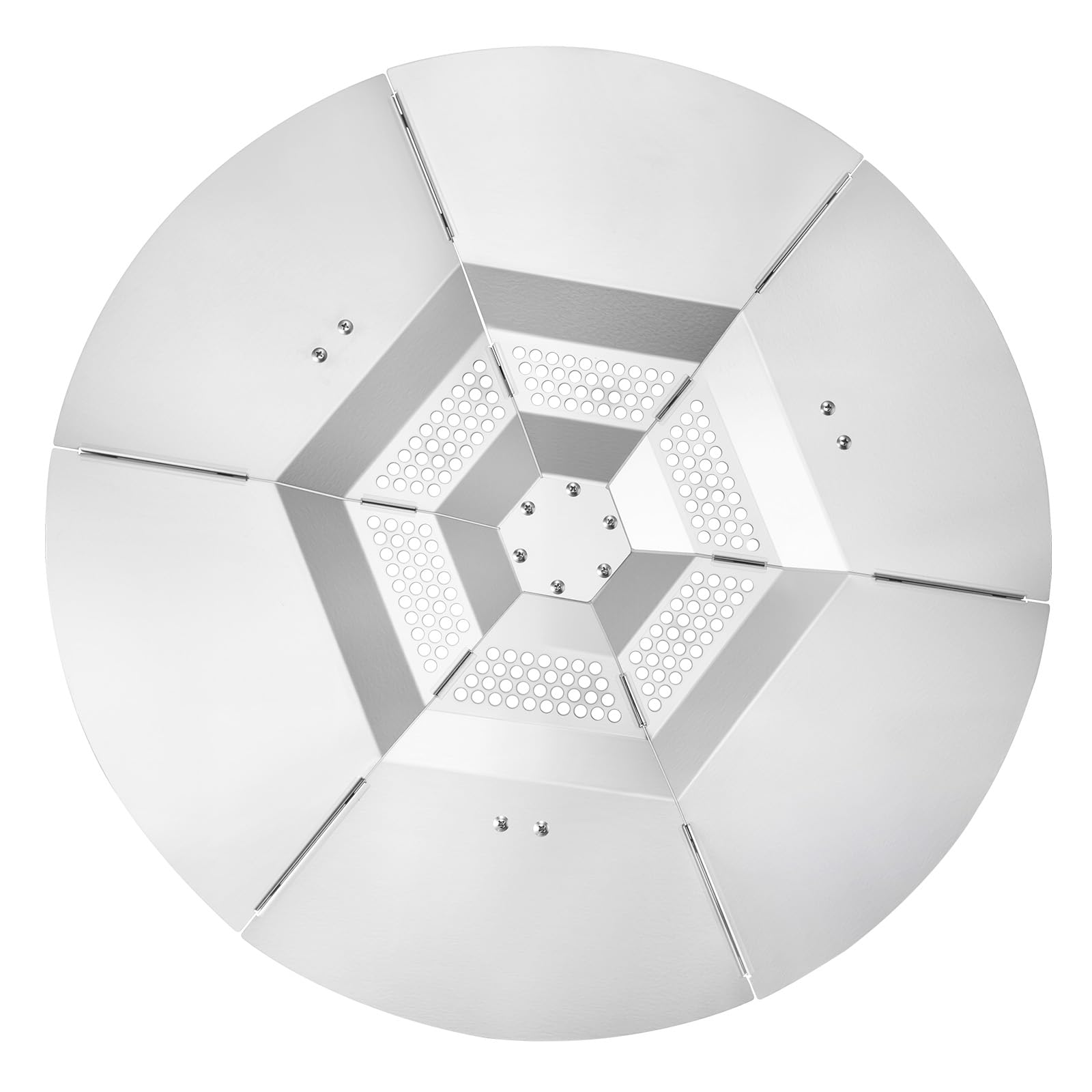 VEVOR Deflettore di Calore per Braciere da 635 mm Deflettore per Braciere da Falò in Acciaio Inox 304 per Stufa Solo Yukon, Forma di Rotonda, Copribruciatore Staccabile, Accessori da Campeggio