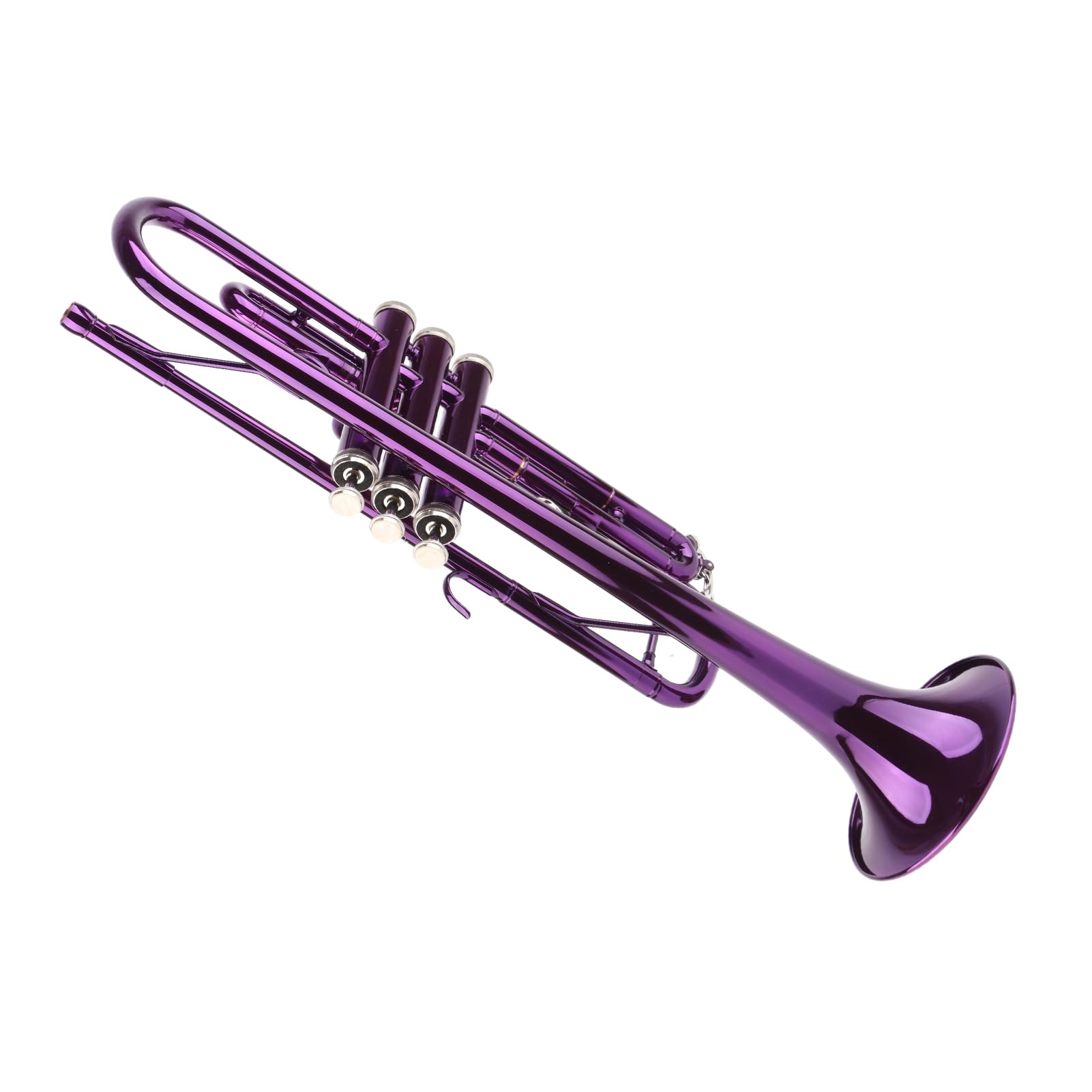 Aramox B-Trompeten-Set für Anfänger mit Koffer, Professionelles Blechblasinstrument mit Zubehör für Studenten und Blaskapelle (PURPLE)