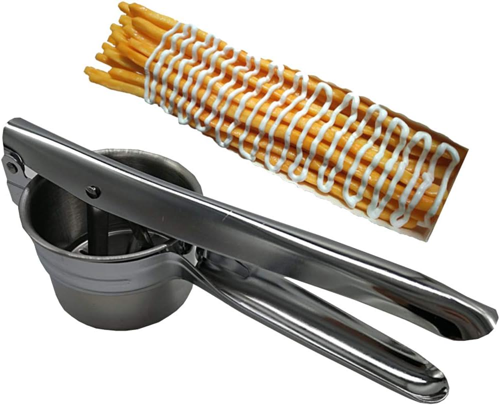 Footlong 30cm Fries Maker Super Long French Fries Stainless Steel Potato Noodle Maker Machine Special Kitchen Extruders