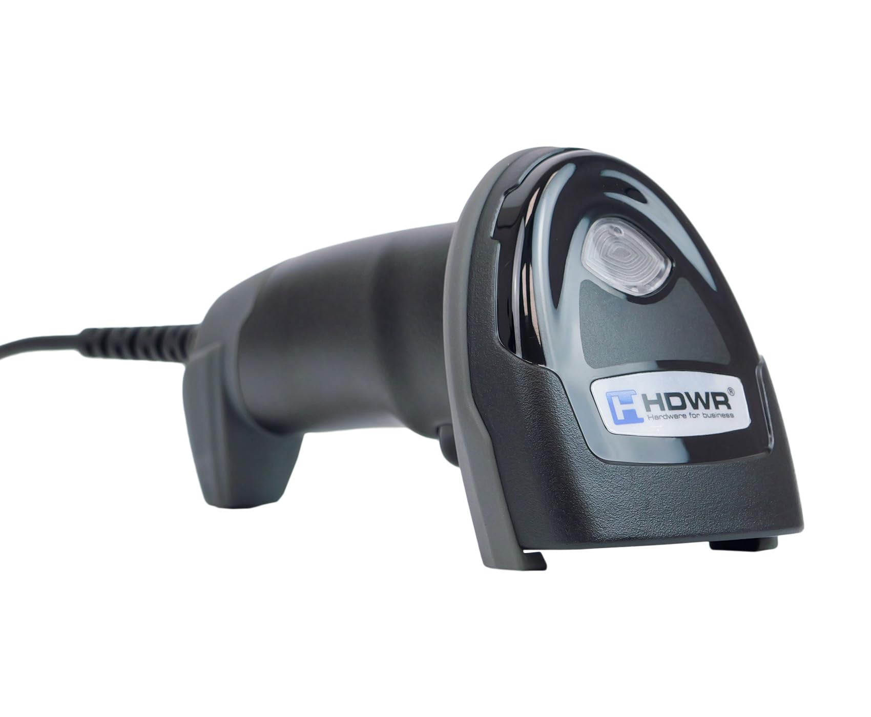 HDWR HD870A Lector QR Aztec y código de Barras con Base, USB | Escaneo automático en la base, COM virtual, con cable, para caja y quiosco