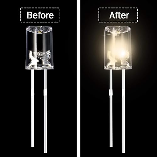 Miniatura 5 de Mudder Juego de 120 luces LED de 0.197 pulgadas para San Valentín, bombillas de repuesto de bombillas LED de bajo consumo para Halloween, juego de