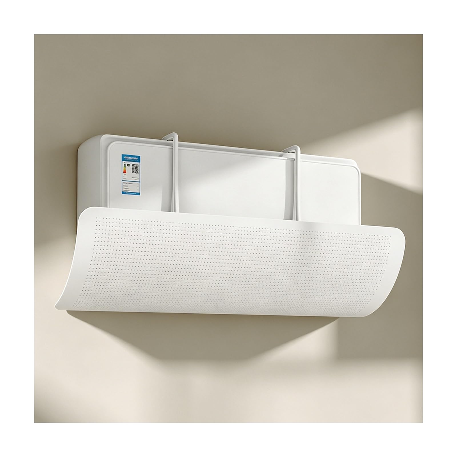 YFAURNDE Window Air Conditioner Vent Deflector, Universal Mini Split Wind Baffle, Adjustable Airflow Direction Prevents Cold Air From Blowing Directly; Easy to Install.(Standard model)