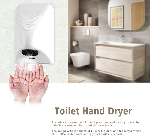 Miniatura 3 de Secador de manos de alta velocidad 600W hogar Hotel comercial secador de manos eléctrico automático de inducción dispositivo de secado