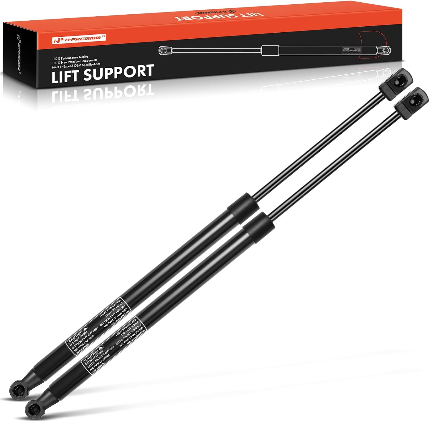 A-Premium Tailgate Rear Hatch Lift Supports Shock Struts Compatible with Mazda Models - 3 2014 2015 2016 2017 2018, Hatchback Built in Japan Only - Replace# 443358, 727290(2PC Set)