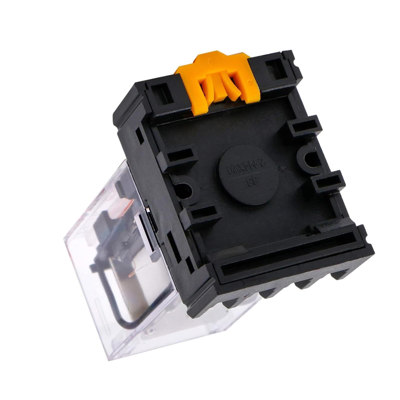 Binghe Rele 220v, Piccolo relè, Relè a doppio scambio,Relè di uso MK2P-I AC 220V bobina DPDT 8 pin con il suo zoccolo plug-in PYF83A Doppio contatto di scambio