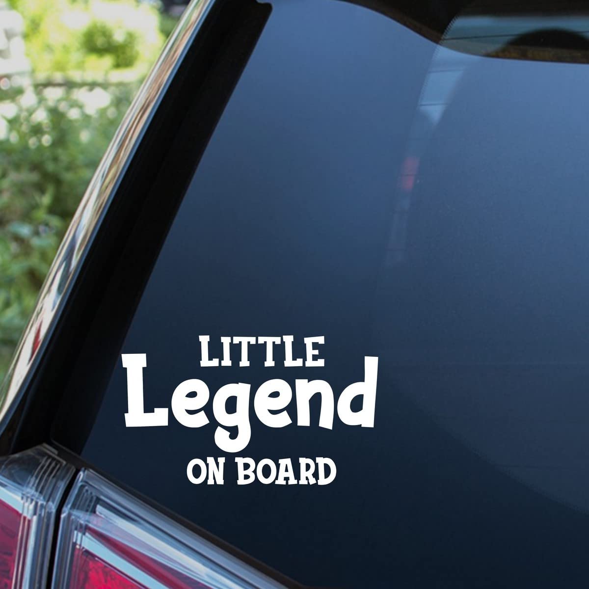 38K Vinyl Graphics White Or Black Little Legend On Board Sticker Child Children Funny Car Decal