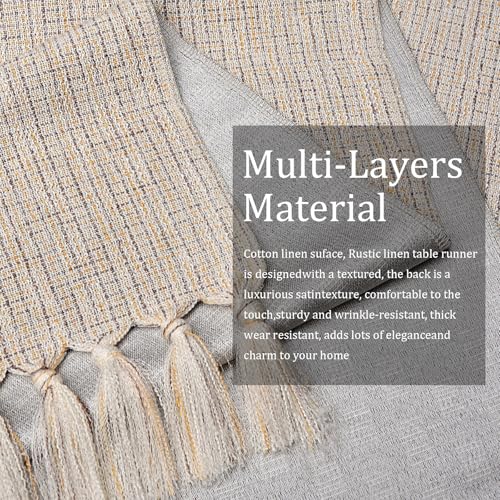 Sofevaim Boho Table Runner 48 Inch, Beige Macrame Dresser Runner - image 4