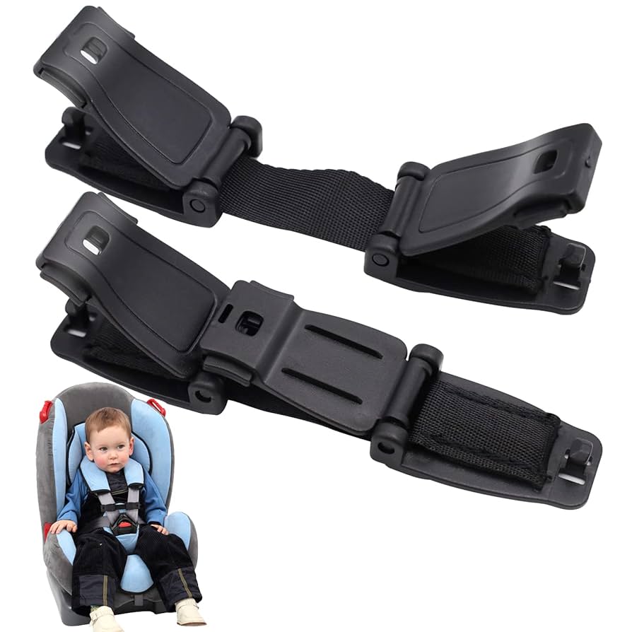 The Original STRAP STOP Anti Escape Car Seat Strap - UK Made, Crash Tested, ECE R44-04 & R129 Passed Buckle Up Houdini Straps For Car Seat - Multi-use