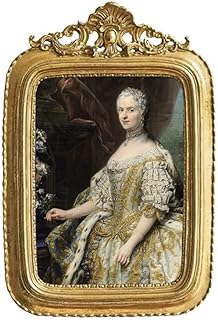 SYLVIA'S SHOP Small Vintage 2.5x3.5 Picture Frame, Mini Antique Ornate Photo Frame, Table Top Display and Wall Hanging Hom...