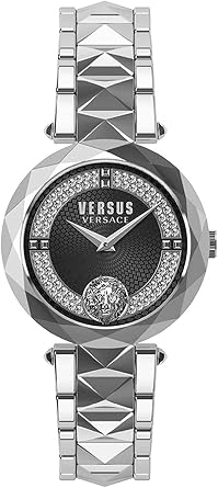 Versus Versace Women's Watch Covent Garden Crystal 36 mm Stainless Steel Strap Colour Silver/Black