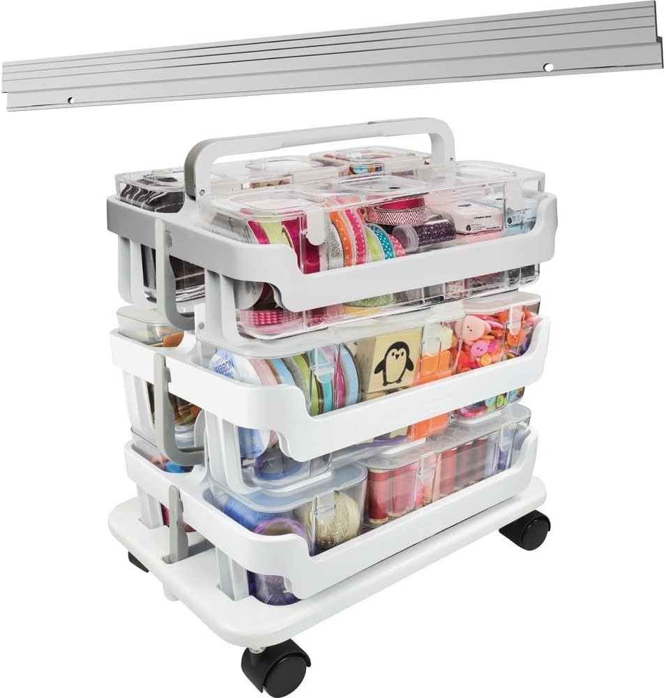 Deflecto Stackable Caddy Organizer Multi-Pack Bundle