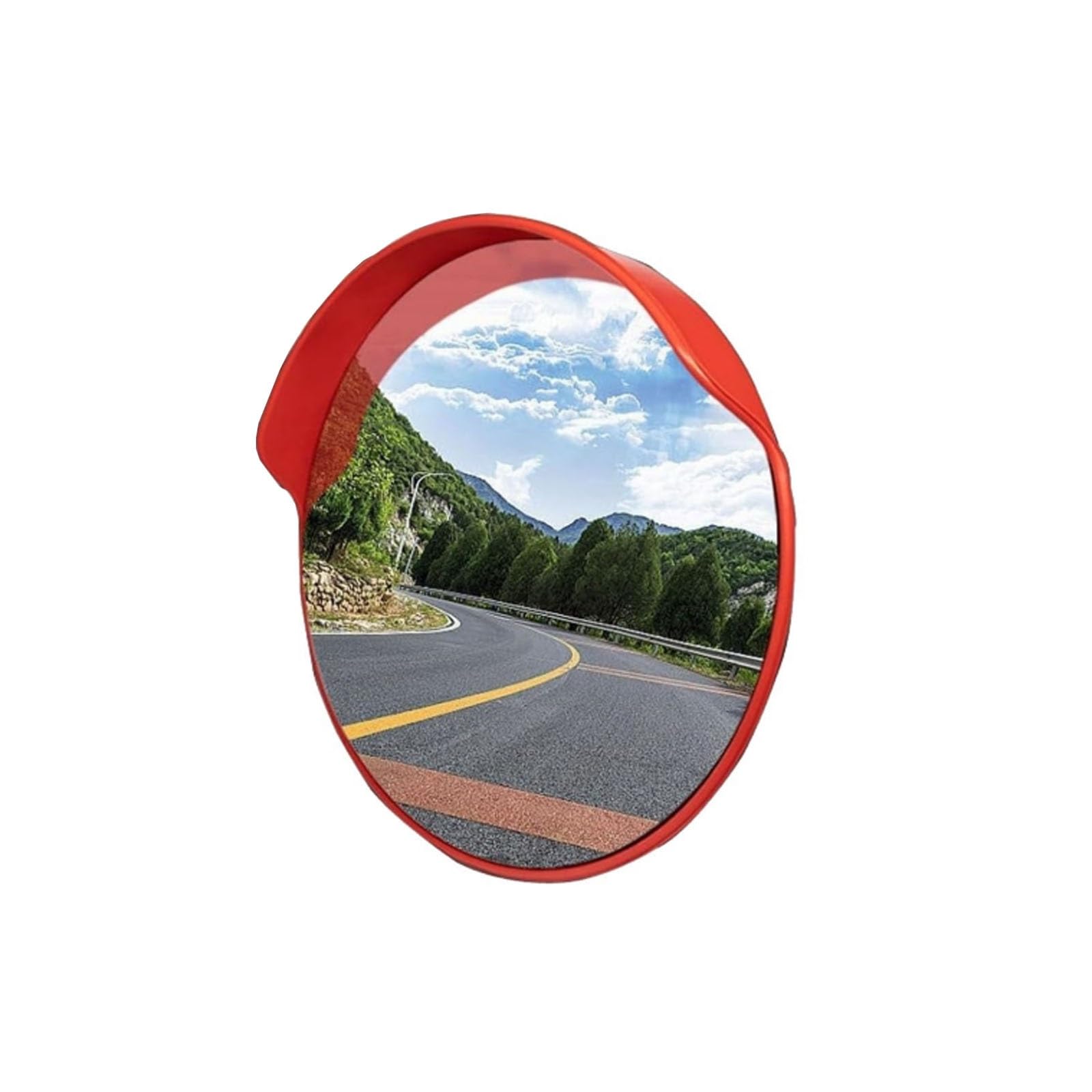 Specchio Convesso da 30cm, Specchio grandangolare Regolabile per vialetto, Specchi di Sicurezza per Il Traffico, per Garage, Traffico, vialetti(Φ80cm)