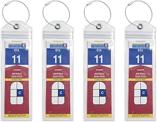 Royal Caribbean - Celebrity Cruises - Clear Cruise Baggage Tag Holder (Set of 4), for Cruises in 2023 and 2024. Heavy Duty, for Boarding Tags. Raincoat
