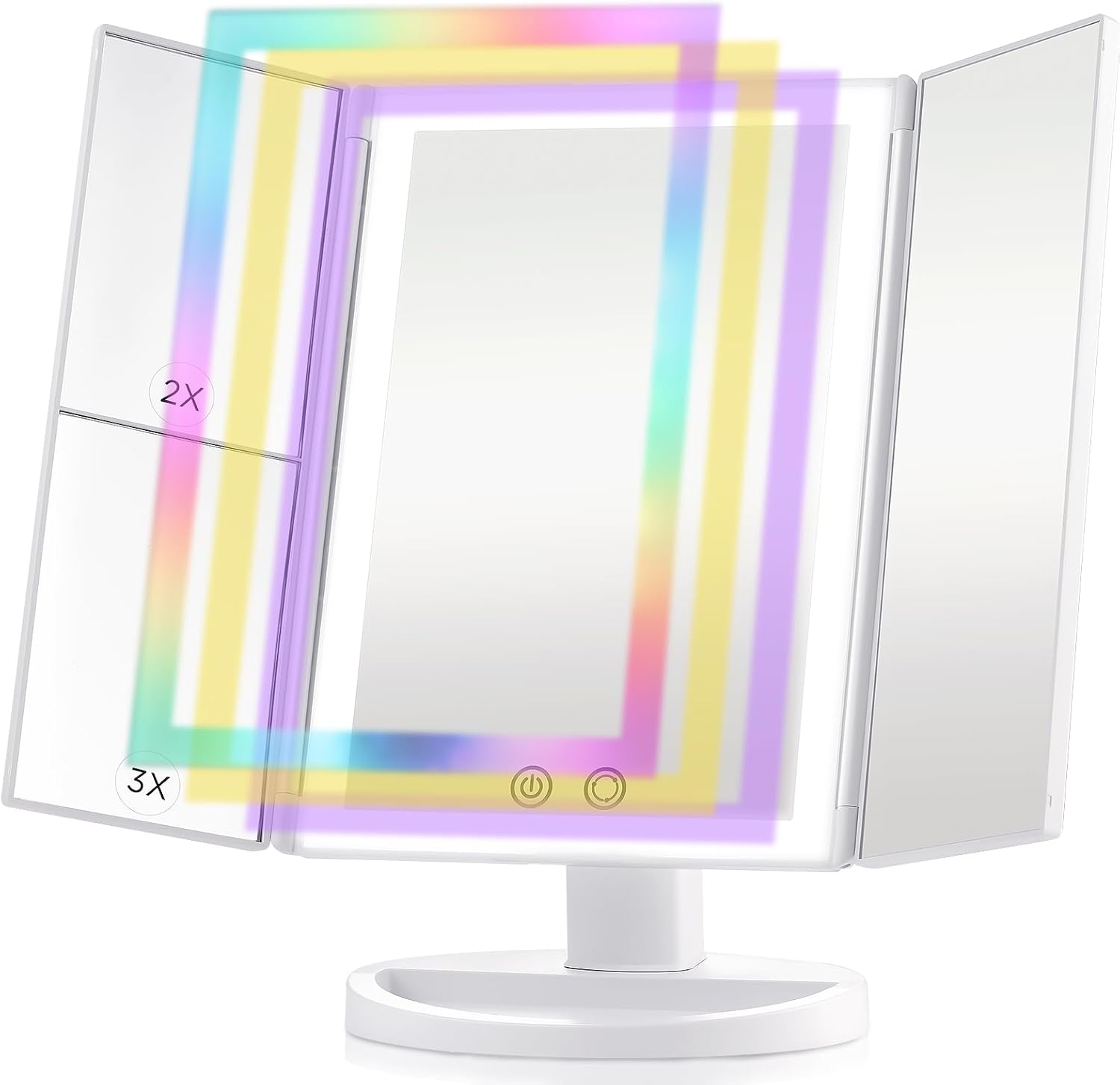 Funtopia Vanity Mirror with RGB Lights, Light up Makeup Mirror, 72 LED