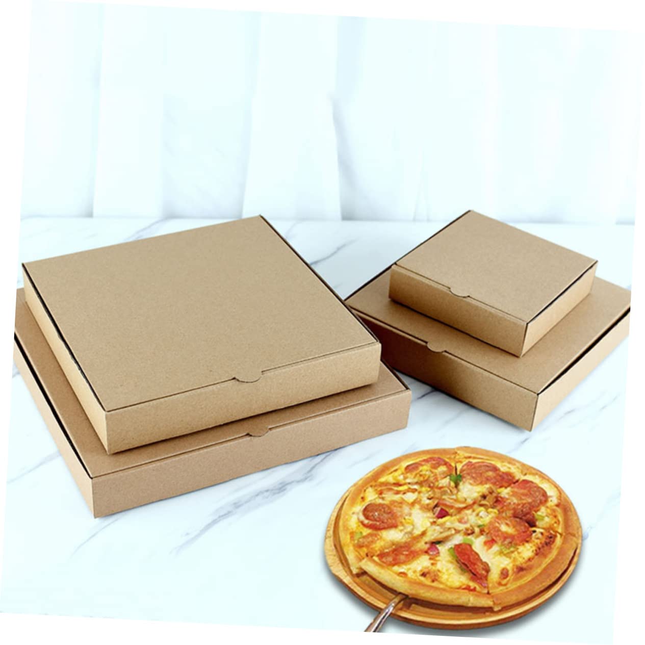 Caja de Pizza de 9 Pulgadas 15 Unidades de Papel Corrugado