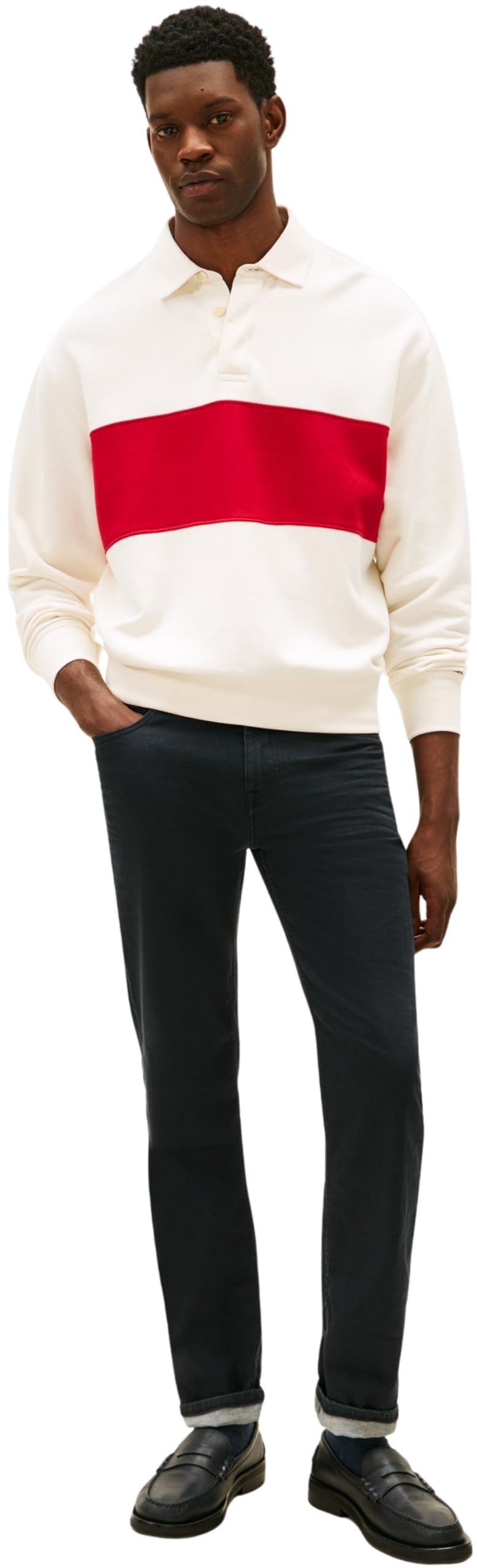 Tommy Hilfiger Straight Denton Str Brent Black Mw0mw41900 - Prosty Mężczyźni