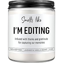 Candle, Photography Gifts for Photographers Men, Women, Photographer Gifts, Graduation, Cool Funny Presents for Photographers, Wedding, Camera Lovers, Videographer, Video Editor, Film Maker