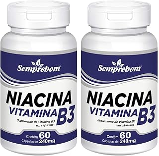 Niacina Vitamina B3 – Semprebom – 120 Cap. de 240 mg.