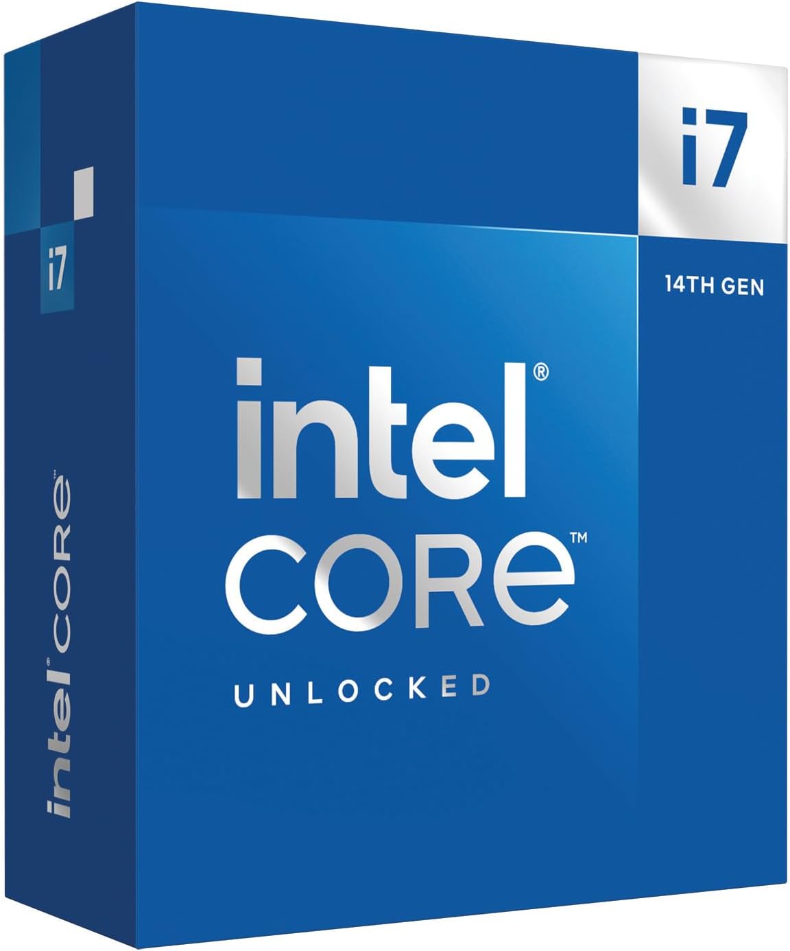 Intel® Core™ i7-14700K New Gaming Desktop Processor 20 cores (8 P-cores + 12 E-cores) with Integrated Graphics - Unlocked - Image 1 of 7