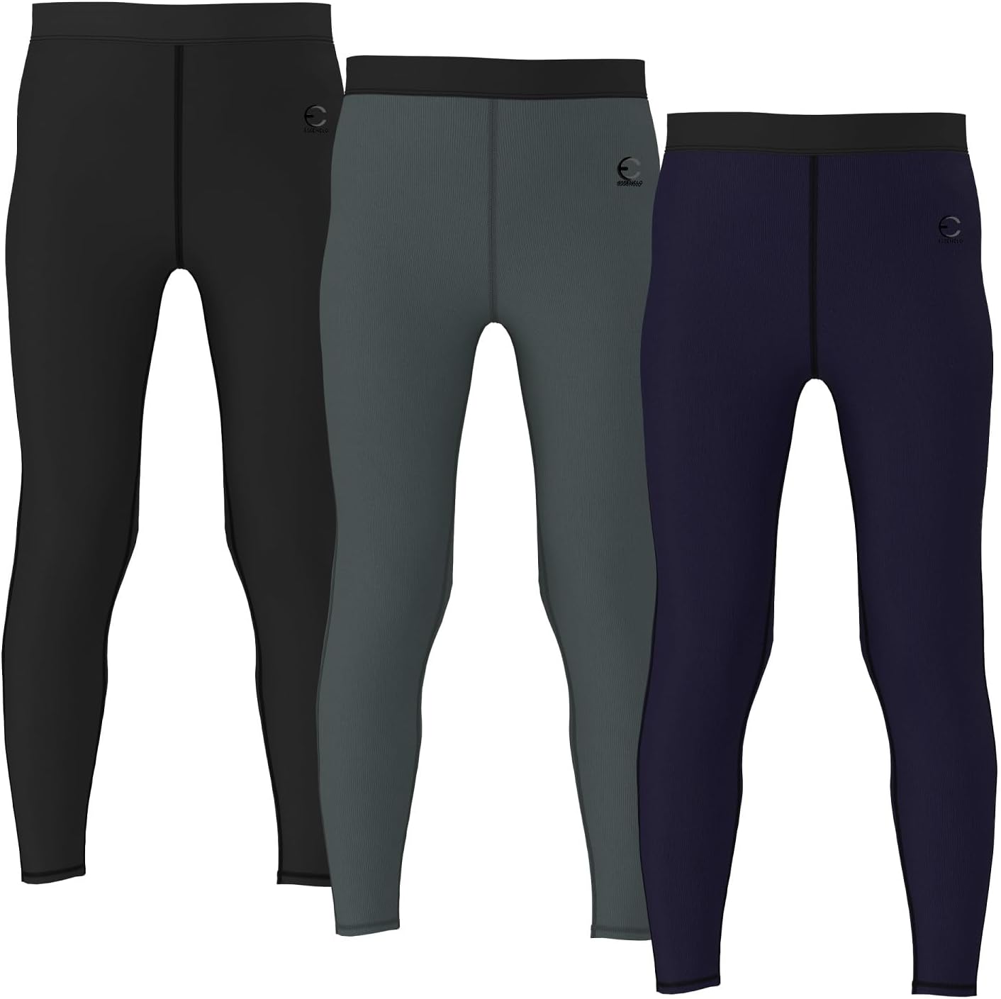 Boys Compression Pants Leggings Tights Youth Athletic 3 Piece Base Layer Gear for Kids Sports, Football, Soccer