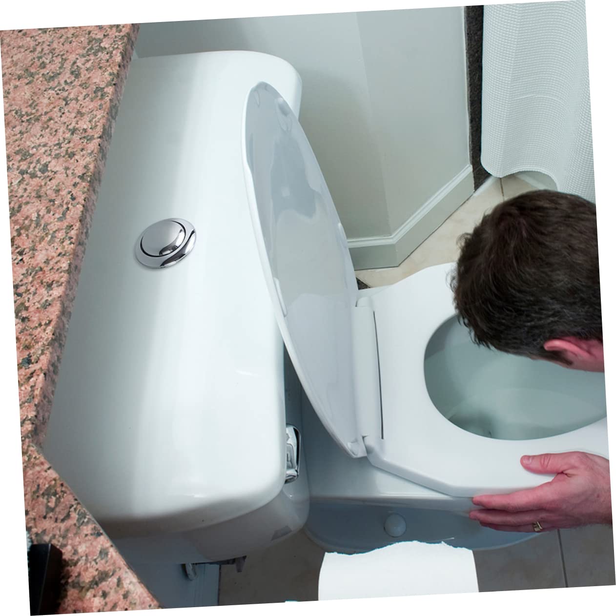 Hemobllo 8pezzi Sciacquone Per Serbatoio Pulsanti Facile Installare e Compatibile La Maggior Parte Dei Wc Design e Resistente