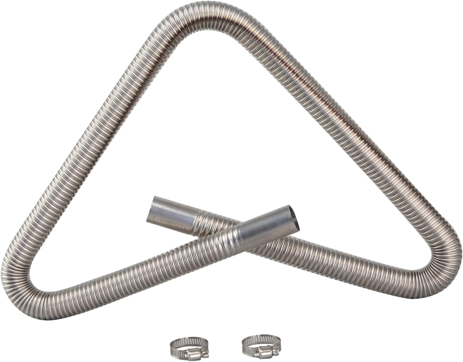 Diesel Heater Exhaust Pipe Flexible Exhaust Tubing Generator Flex Extension Pipe Stainless Steel 1"/2.5cm Inner Diameter (118INCH 300CM)