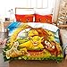 Produktbild IMSY bettwäsche 135x200 Kinder Jungen,Bettwäsche-Set, König der Tiere - Löwe Motiv,Bettbezug für Kinder Kissenbezug 80 x 80cm- Siba bettwäsche (E,155x220cm+75x50cmx1)
