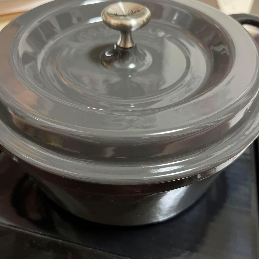 ✴︎バーミキュラ✴︎ 18cm 無水ホーロー鍋 ベンツ成約品 未使用品 Amazon｜バーミキュラ 鋳物ホーロー鍋 18cm パールピンク 無水