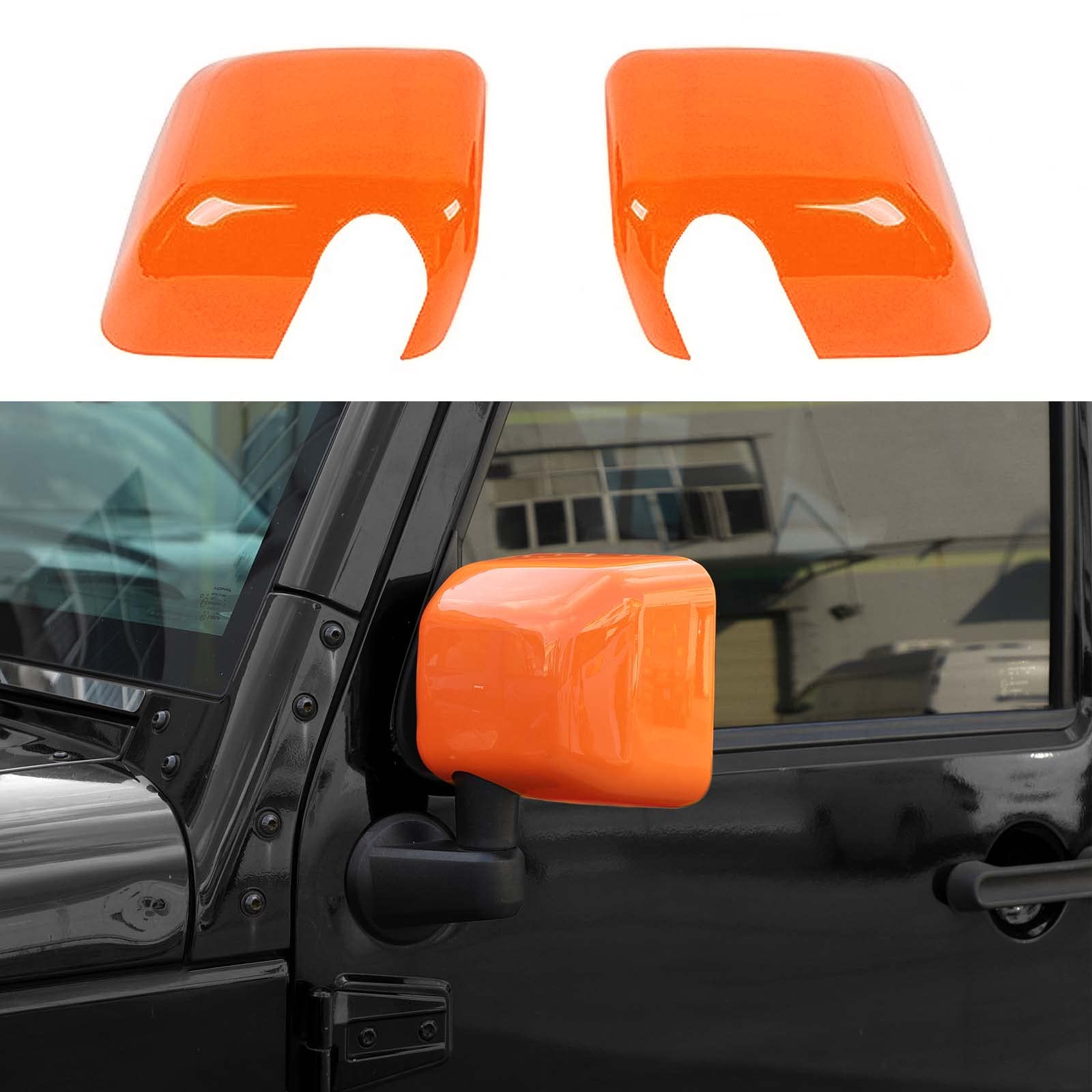 Kit de décoration rétroviseur orange Jeep Wrangler JKU accessoire auto
