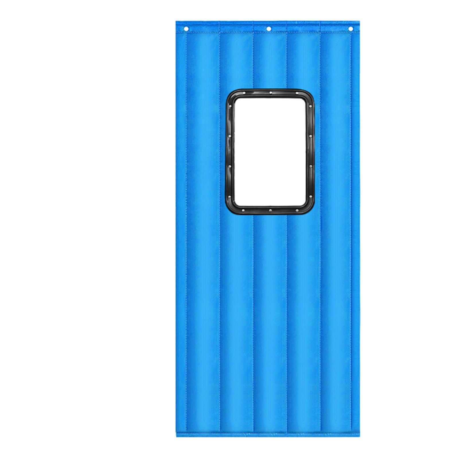 Rideau de porte isolant thermique imperméable et coupe-vent avec crochets