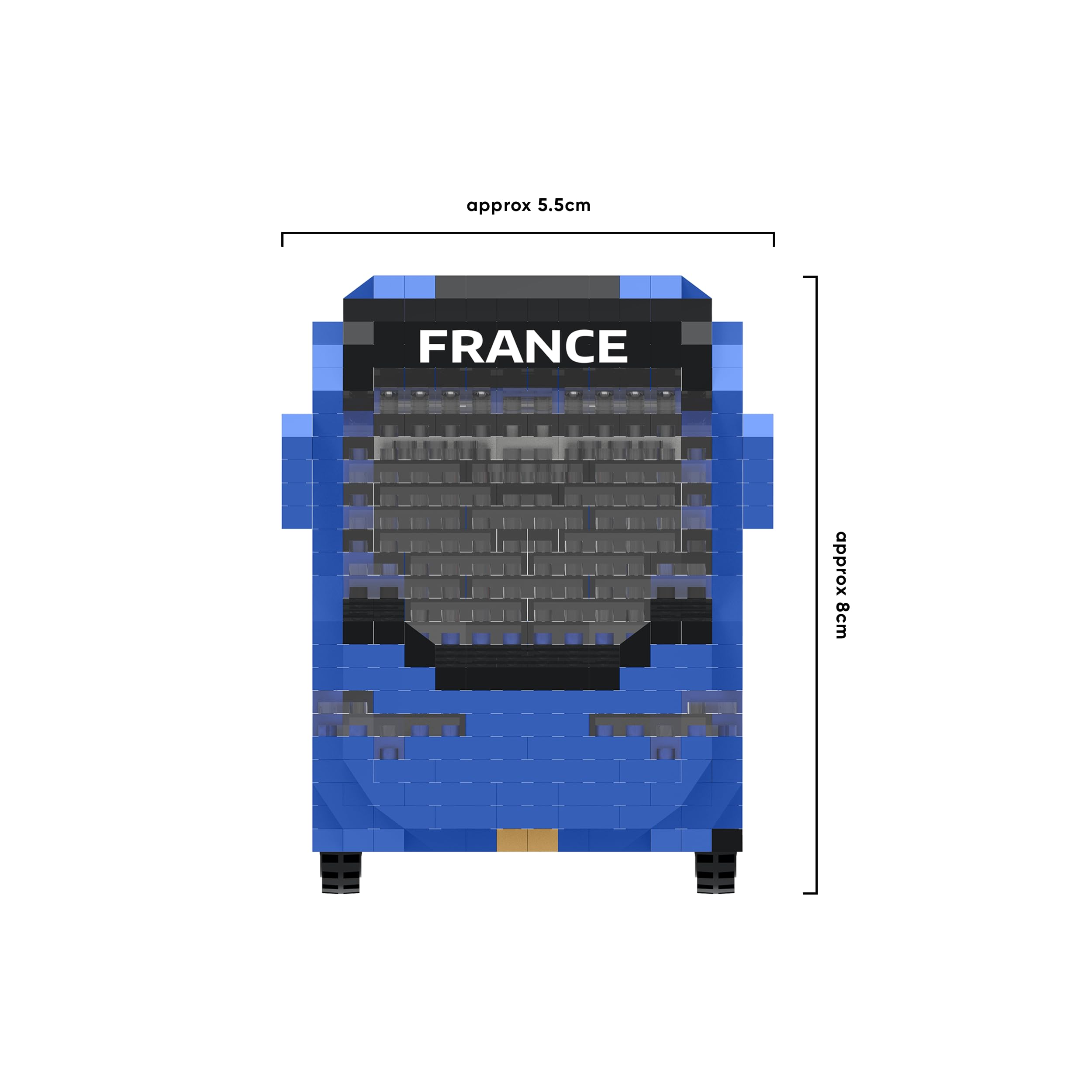 FOCO Oficjalny produkt na licencji France BRXLZ 3D Bricks zespołu piłkarskiego autobus zabawka konstrukcyjna model