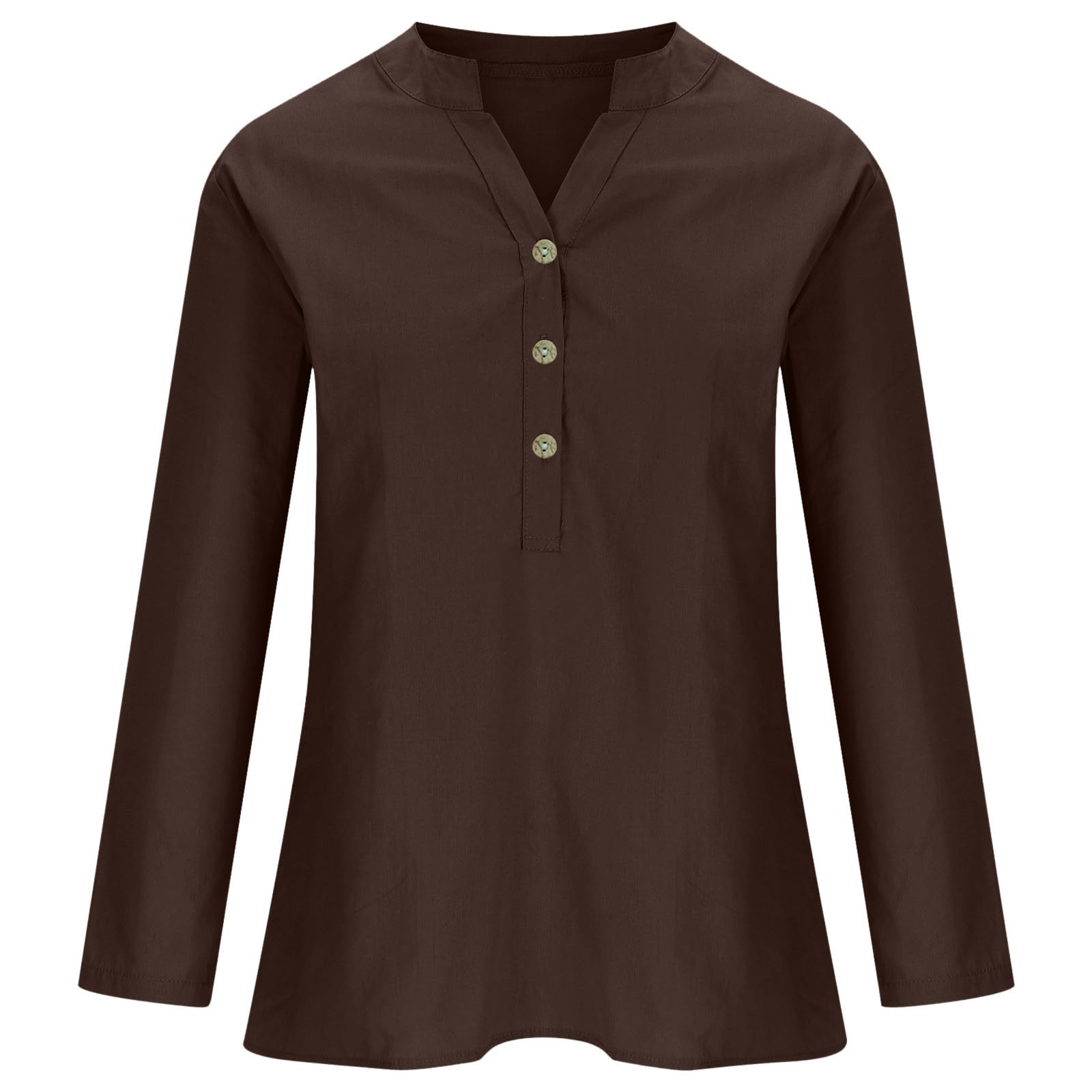 Camicia Donna Bianca Elegante Blusa Cotone E Lino Lunga Manica Lunga Camicia da Lavoro Scollo a V Estiva Casual Camicette per Vacanze Tinta Unita Classico Shirt Tops Oversize Moda Camice Curvy
