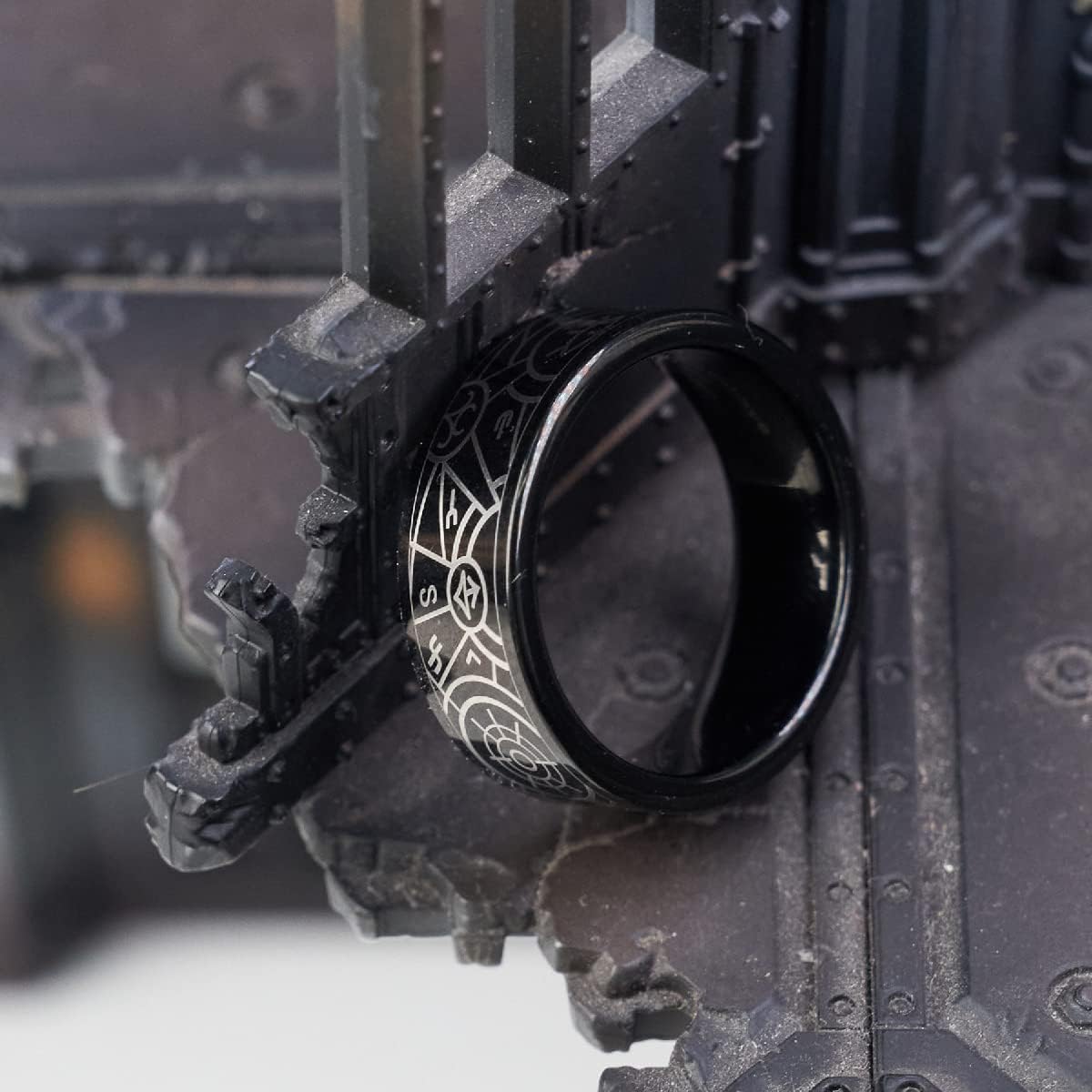 Starforged Rune Ring of Word Bearers Great Crusade Memorial Ring of Warhammer 40K