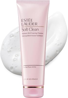 Estée Lauder Soft Clean Moisture Rich Foaming Face Wash Cleanser, 4.2 Ounce