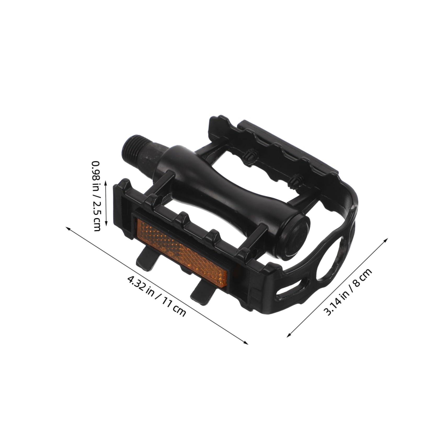 Pedales de Ciclismo de Plataforma 2 Pares de Aleación de Aluminio | Negro, Rotación Suave y Superficie Antideslizante, para Bicicleta de Montaña y Carretera, Uso Exterior