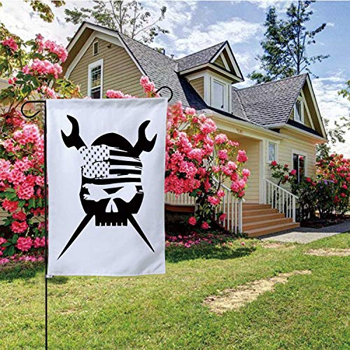 C COABALLA Ironworker Flag,Welcome Garden Flag Double Sided Outdoor Decoration 28''x40''