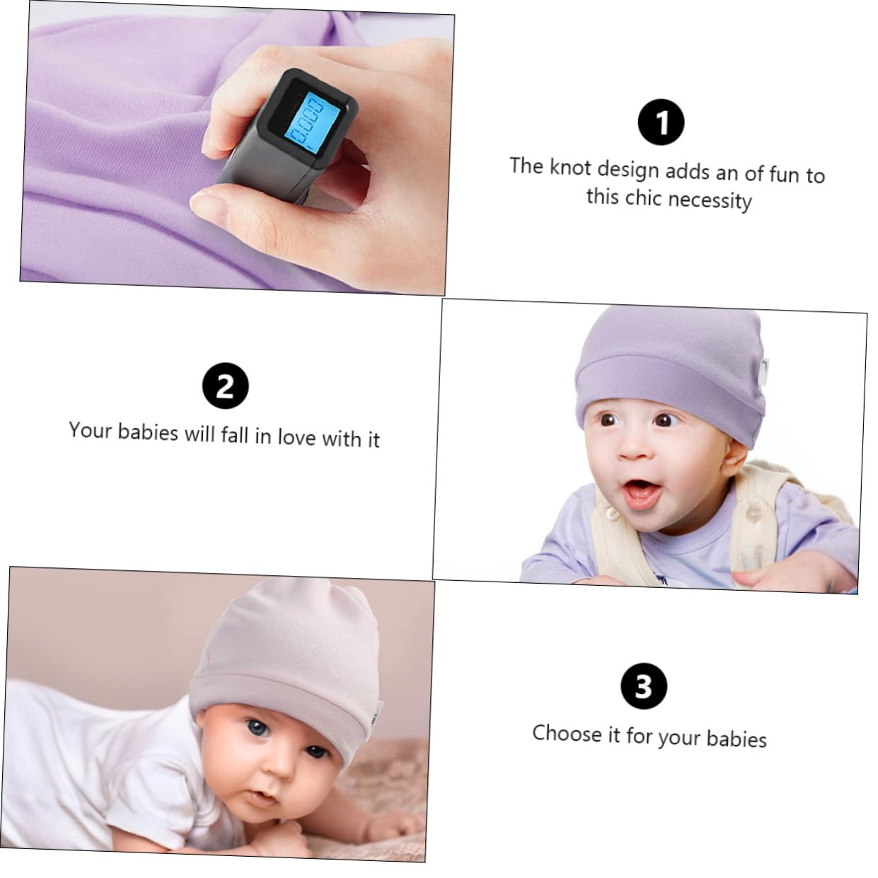 Healvian Gorro para Bebés De Pack De Sombreros Y Transpirables para Recién Nacidos Accesorio para Ocasiones Familiares