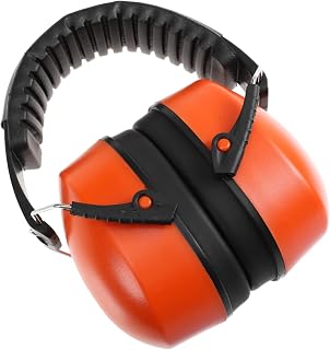 1pc Head Mounted Factory Noise Reduction Earmuffs for Sound Insulation Durable Protective Earphones for and Industrial Use Orange