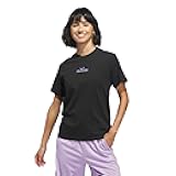 Womens Bow on Linear Logo Graphic T-Shirt