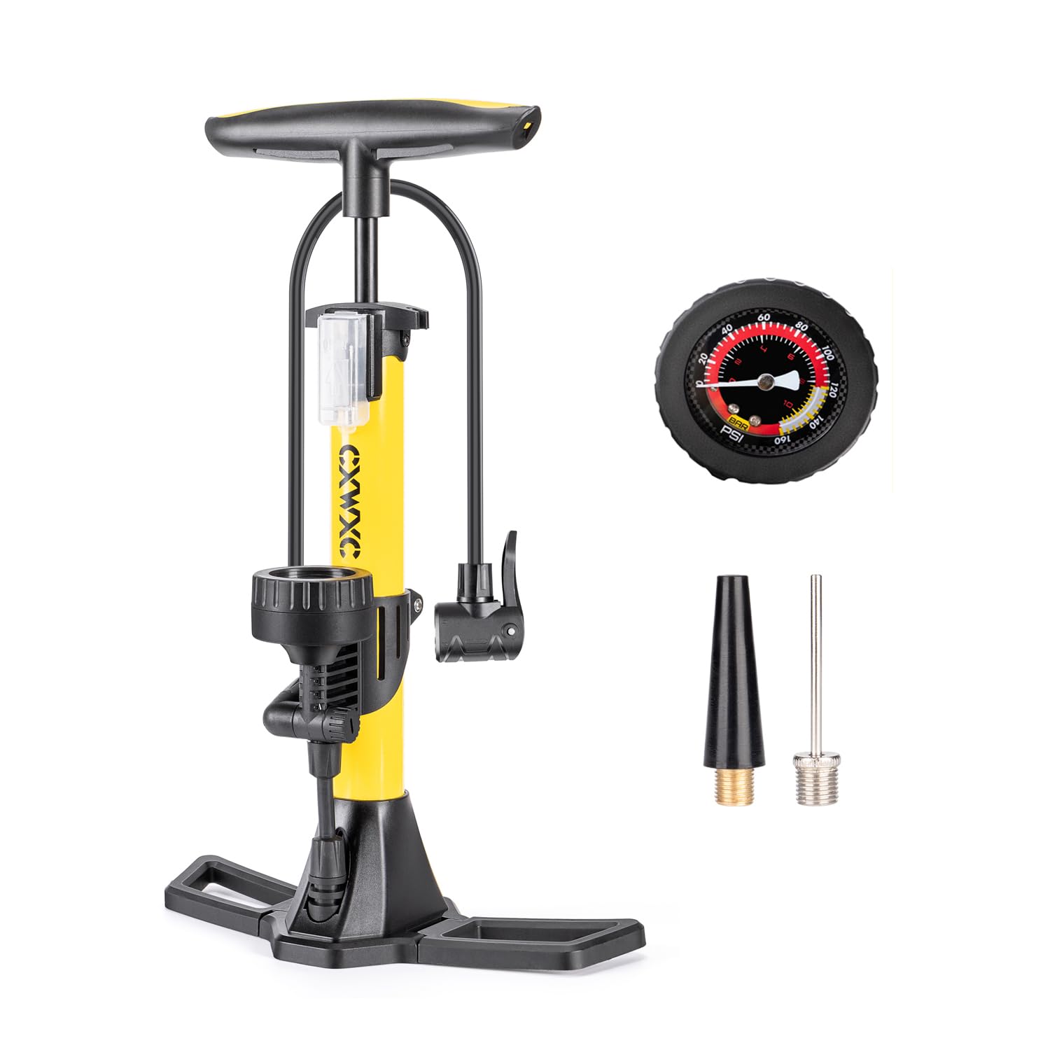 Pompa per bicicletta con manometro 11 bar/160 psi per strada, e-bike, MTB