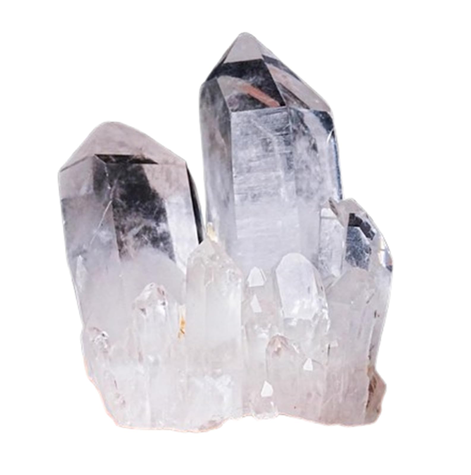 AUOQKQUT White Crystal Quartz Cluster,Irregular Clear, Raw Stone Ornament Feng Shui Home Decor,50~70g