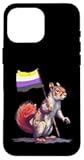 Non Binary Squirrel Nonbinary Flag LGBTQ Non Binary Pride Case for iPhone 16 Pro Max