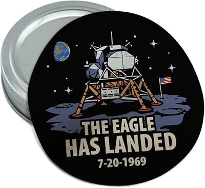 NASA Apollo 11 The Eagle Has Landed Moon Landing Round Rubber Non-Slip Jar Gripper Lid Opener
