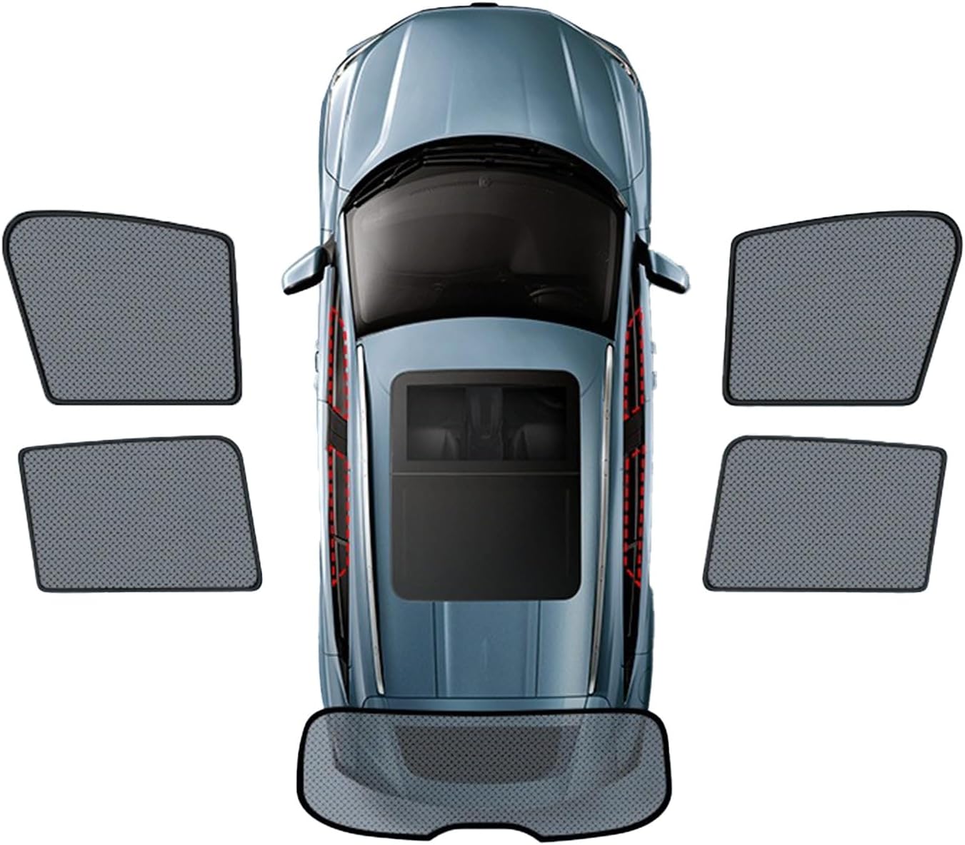 車用サイドウィンドウサンシェード 遮光 日よけ メッシュカーシェード に 適用BMW 5 車用サイドウィンドウサンシェード 遮光 日よけ メッシュカーシェード に 適用BMW 5シリーズ、5シリーズE60、5シリーズF10